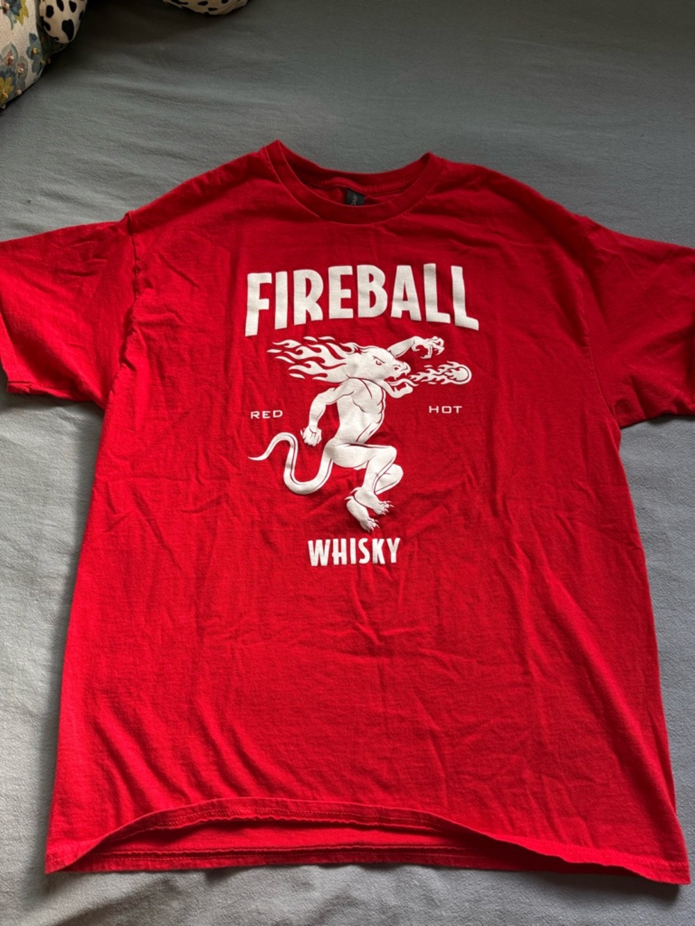 Gildan Red Fireball Whisky Graphic Tee